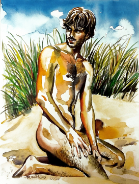 "Summertime Pleasures - Oswaldo" | 2020 | Rinaldo Hopf Aquarell, 40x30 cm